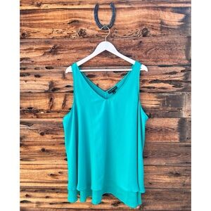 LANE BRYANT | Modern Swing Double-Layer Chiffon Tank 22